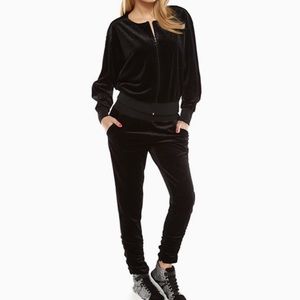 Juicy Couture Glitter Dolman Velvet Track Suit Set